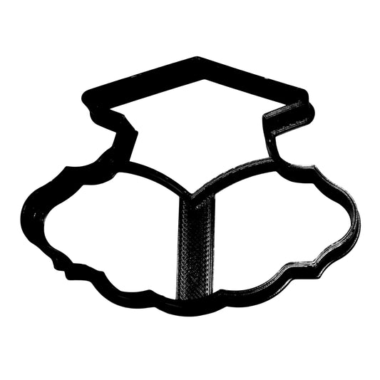 Graduation Cap Hat With Space Below For Wording Name Cookie Cutter USA PR2612