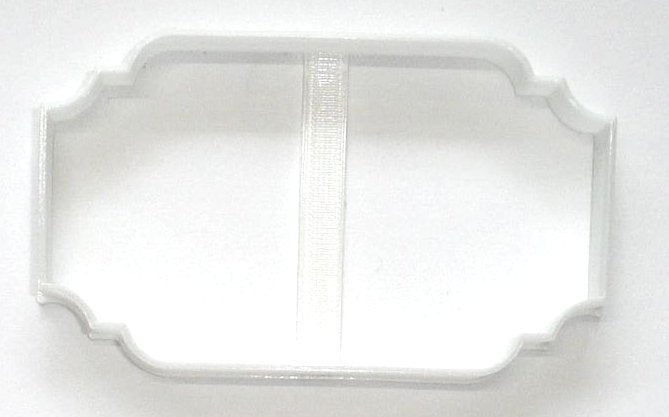 Diane Frame Fancy Rectangle Plaque Cookie Cutter Made In USA PR271