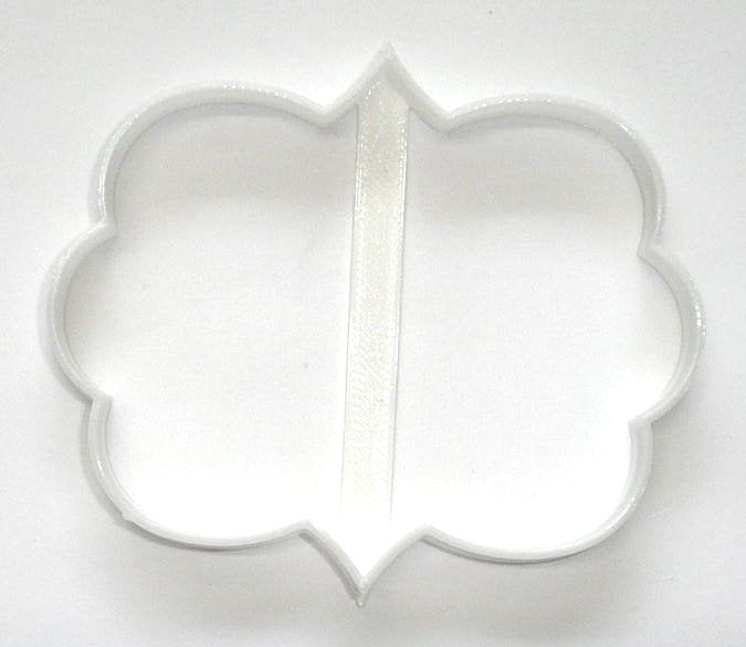 Frame Fancy Edge Plaque Cookie Cutter Made In USA PR276