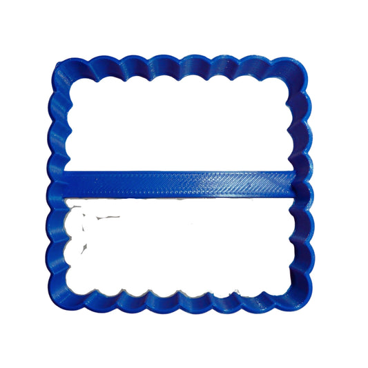 Square Frame Scallop Side Plaque Special Occasion Cookie Cutter USA PR282
