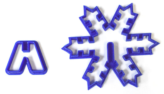 3D Snowflake Christmas Cookie Cutter Holiday Made In USA PR292