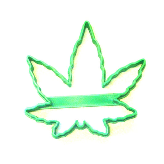 Cannabis Marijuana Hemp Fan Leaf 3.5 Inch Outline Cookie Cutter USA PR3041