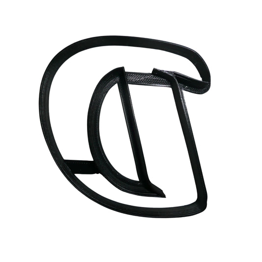 Letter D Uppercase Fancy Stylized Font Alphabet Cookie Cutter USA PR3331