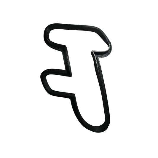 Letter F Uppercase Fancy Stylized Font Alphabet Cookie Cutter USA PR3333