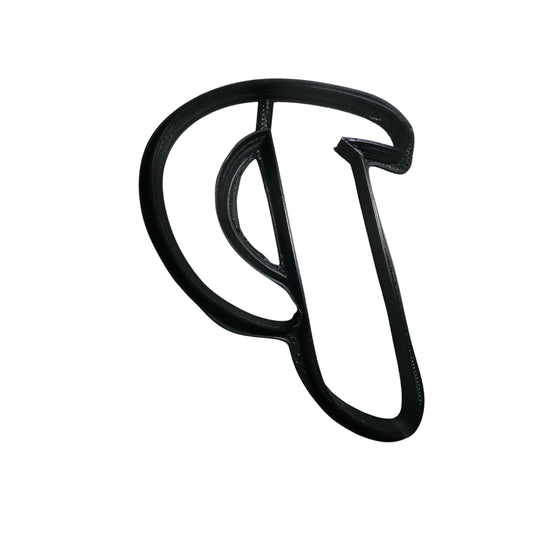 Letter P Uppercase Fancy Stylized Font Alphabet Cookie Cutter USA PR3343