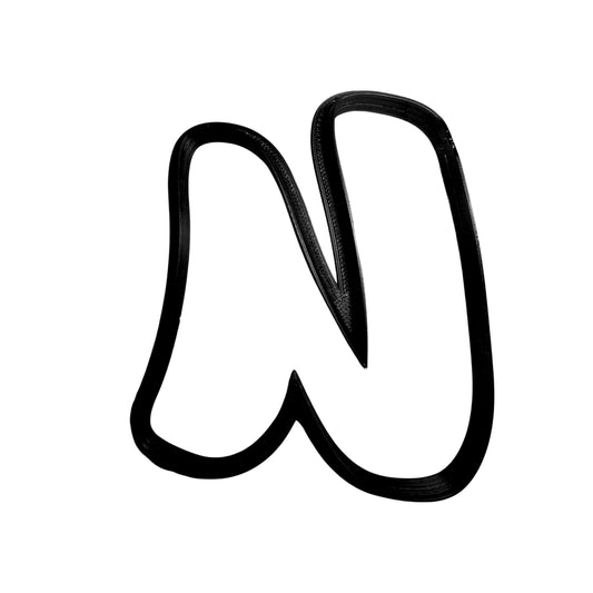 Letter U Uppercase Fancy Stylized Font Alphabet Cookie Cutter USA PR3348