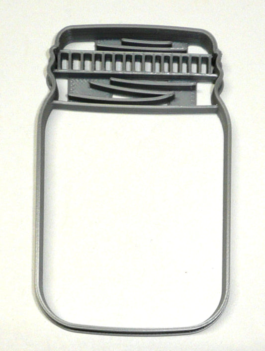 Mason Jar Detailed Lid Medium Size Cookie Cutter Made in USA PR3437