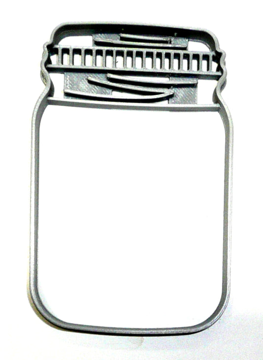 Mason Jar Detailed Lid Large Size Cookie Cutter Made in USA PR3438