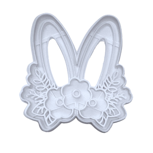 Floral Bunny Ears Flower Rabbit Easter Spring Cookie Cutter USA PR3452
