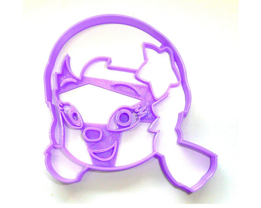 Oona Bubble Guppies Face Merperson Cartoon Character Cookie Cutter USA PR3549