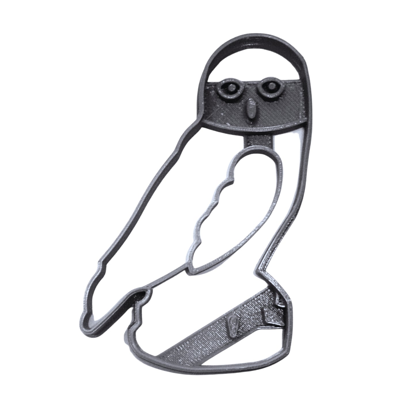 Gray Owl Side Facing On Perch Branch Nocturnal Bird Cookie Cutter USA PR3550