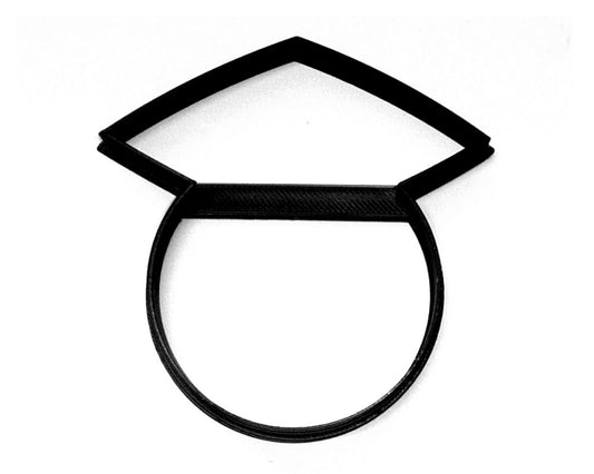 Graduate Face With Hat Cap Outline Smiley Graduation Cookie Cutter USA PR3643