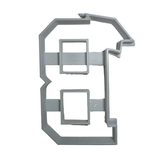 Block Letter B with Graduation Cap School Cookie Cutter USA PR3723