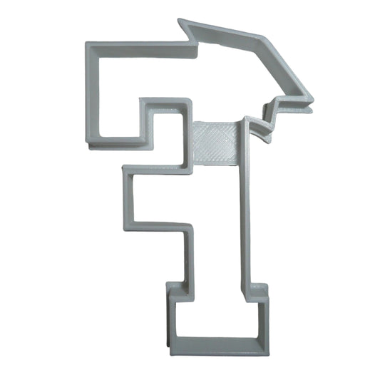 Block Letter F with Graduation Cap School Cookie Cutter USA PR3727