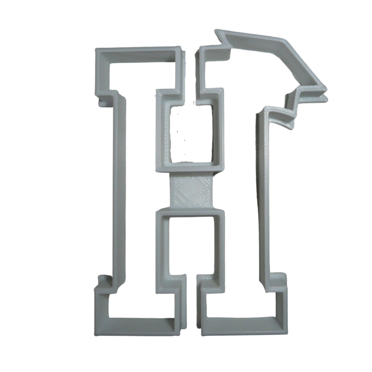 Block Letter H with Graduation Cap School Cookie Cutter USA PR3729