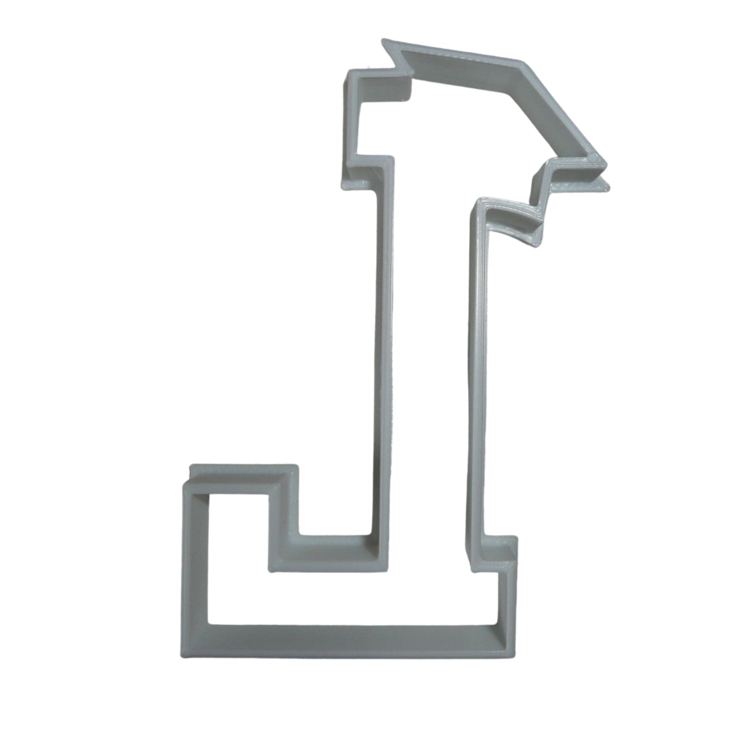 Block Letter L with Graduation Cap School Cookie Cutter USA PR3733