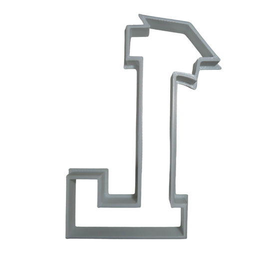 Block Letter L with Graduation Cap School Cookie Cutter USA PR3733