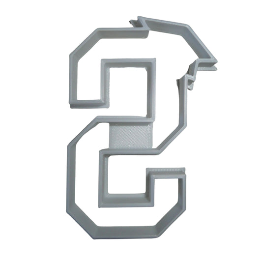 Block Letter S with Graduation Cap School Cookie Cutter USA PR3740
