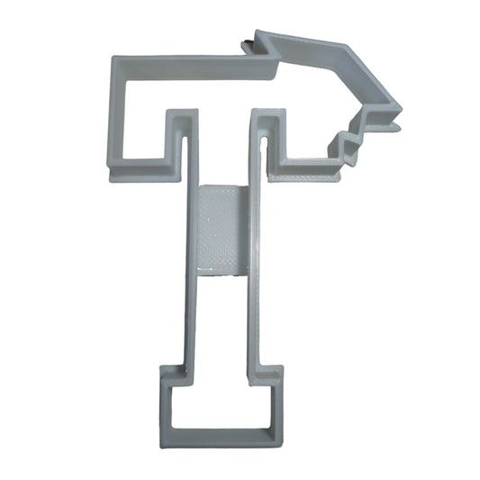 Block Letter T with Graduation Cap School Cookie Cutter USA PR3741