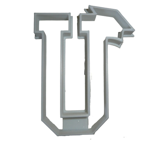 Block Letter U with Graduation Cap School Cookie Cutter USA PR3742