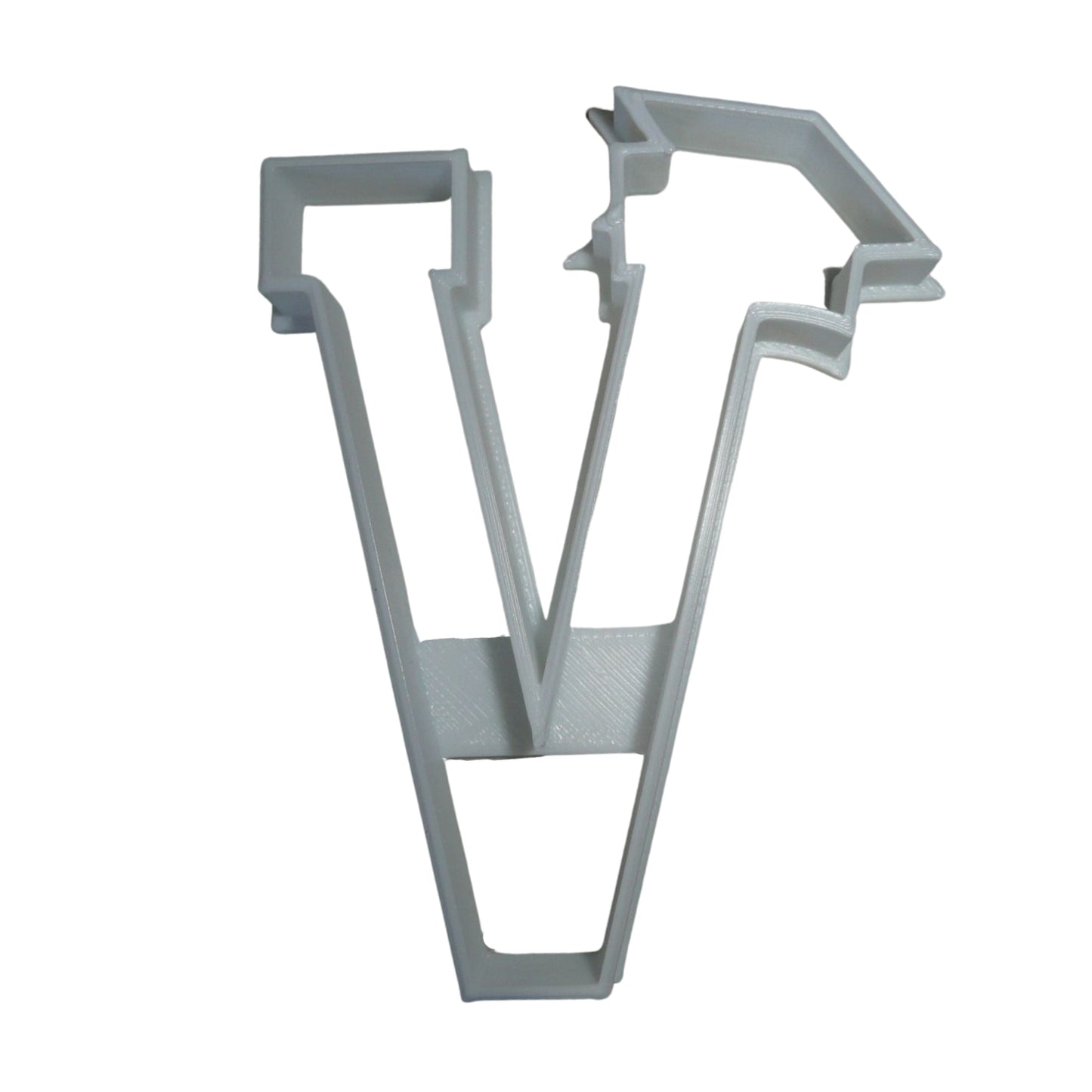 Block Letter V with Graduation Cap School Cookie Cutter USA PR3743
