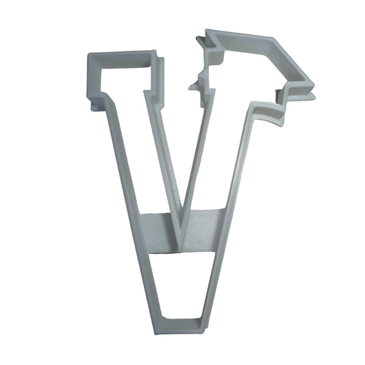 Block Letter V with Graduation Cap School Cookie Cutter USA PR3743