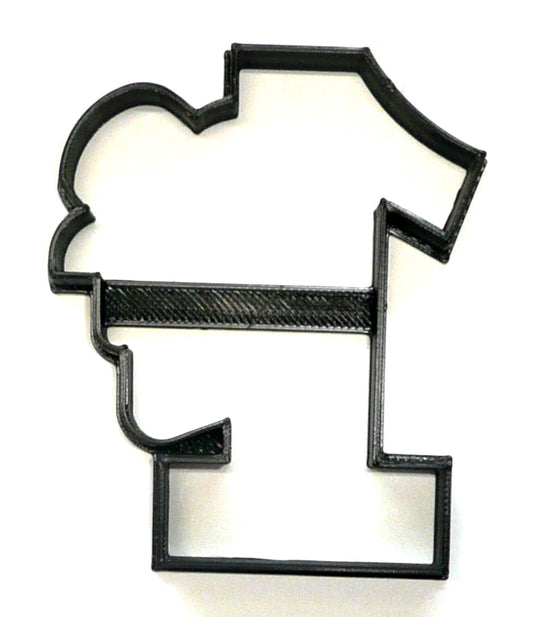 Number One 1 Outline With Floral Flower Edges Cookie Cutter USA PR3757