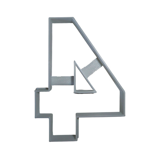 Number Four 4 Birthday Anniversary Large Size 4" Cookie Cutter USA PR3804