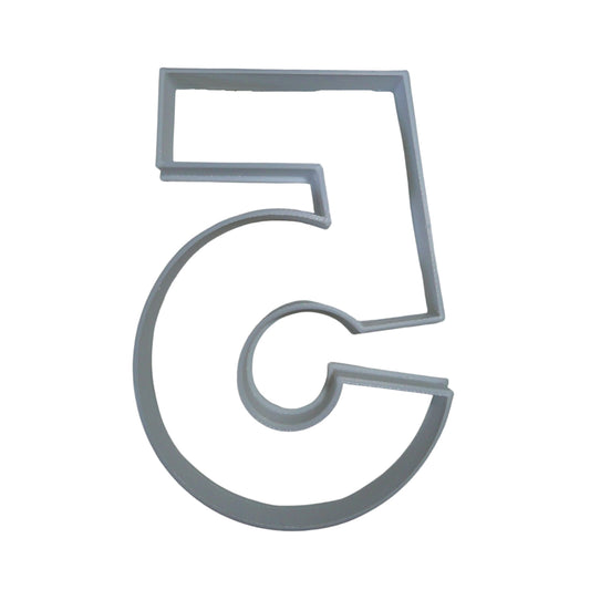 Number Five 5 Birthday Anniversary Large Size 4" Cookie Cutter USA PR3805