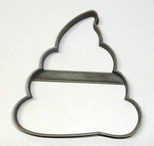 Poo Swirl Poop Pile Emoji Cartoon Message Outline Cookie Cutter USA PR3856