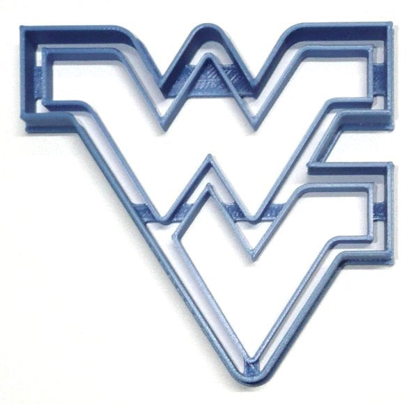 West Virginia University WVU WV Letters Cookie Cutter USA PR3884