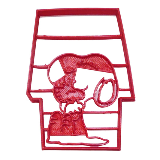 Snoopy and Woodstock with Doghouse Dog House Peanuts Cookie Cutter USA PR3976
