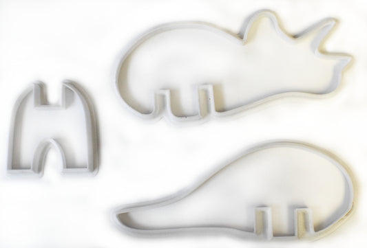 3D Triceratops Dinosaur Dino 3 Piece Set Cookie Cutter Made in USA PR408