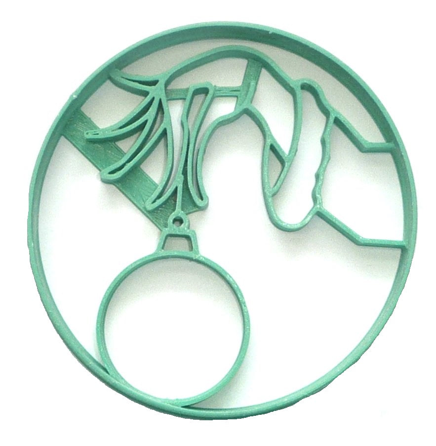 The Grinch Hand Holding Christmas Ornament Cookie Cutter USA PR4106