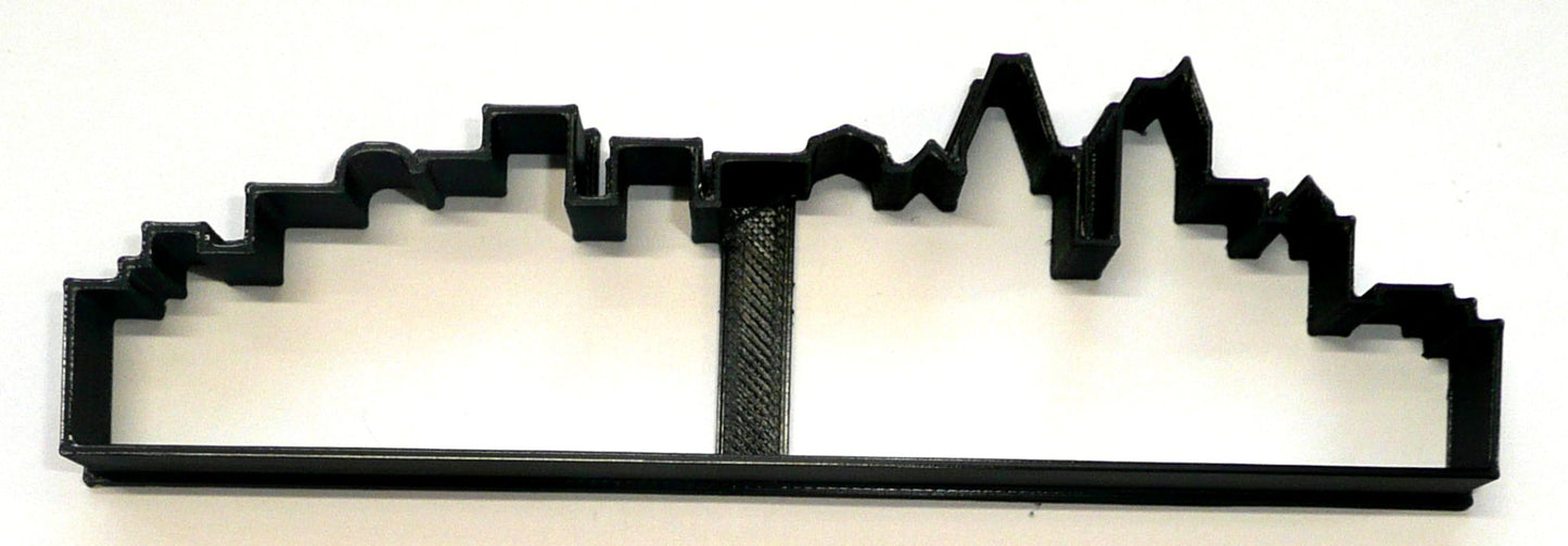 Charlotte North Carolina Skyline Skyscraper Horizon Cookie Cutter USA PR4120