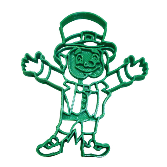 Leprechaun 4 Smiling Open Arms St Patricks Day Cookie Cutter Made in USA PR4179