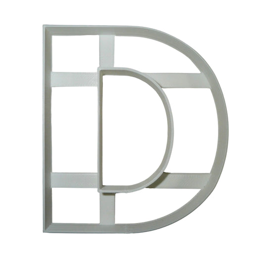 Letter D 4 Inch Uppercase Capital Block Font Cookie Cutter USA PR4217