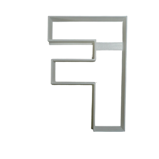Letter F 4 Inch Uppercase Capital Block Font Cookie Cutter USA PR4219