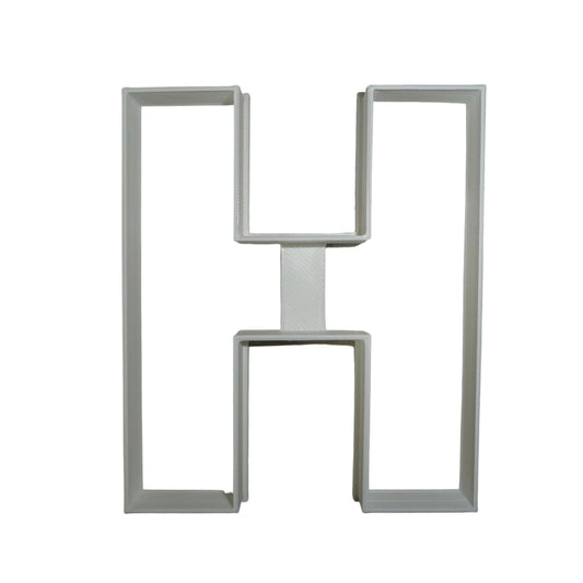 Letter H 4 Inch Uppercase Capital Block Font Cookie Cutter USA PR4221