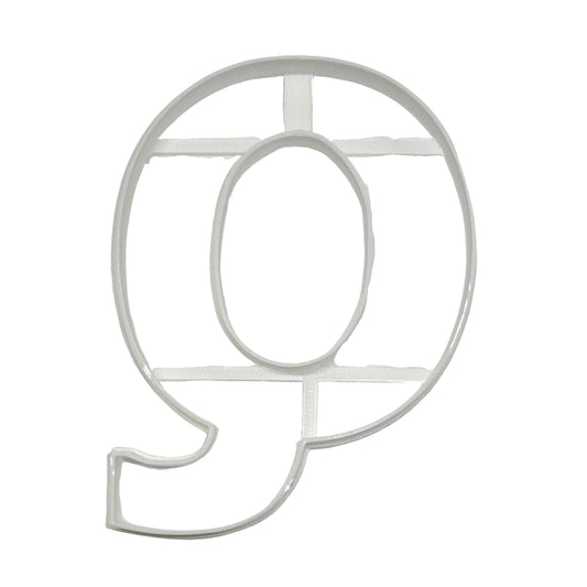 Letter Q 4 Inch Uppercase Capital Block Font Cookie Cutter USA PR4230
