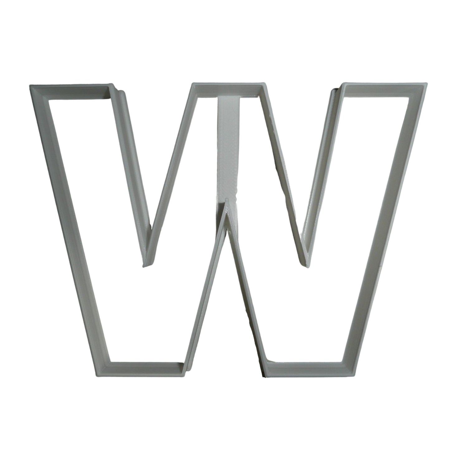 Letter W 4 Inch Uppercase Capital Block Font Cookie Cutter USA PR4236