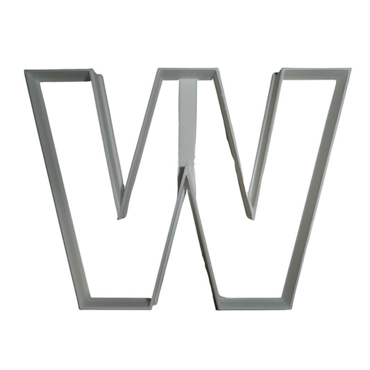 Letter W 4 Inch Uppercase Capital Block Font Cookie Cutter USA PR4236
