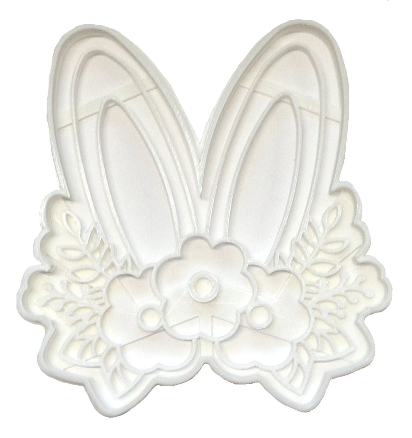 XL Floral Bunny Ears Flower Rabbit Easter Spring Cookie Cutter USA PR4244
