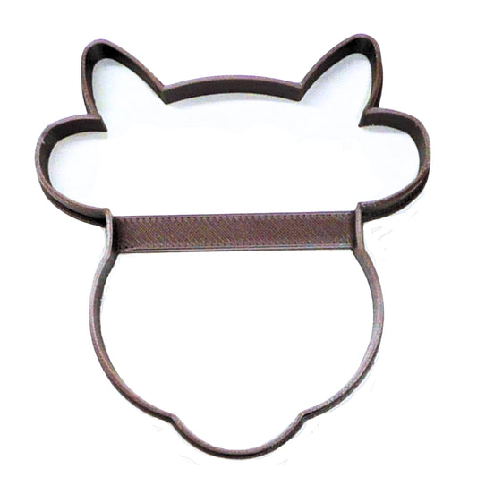 Cow Head Face Outline Farm Animal Cookie Cutter USA PR4404