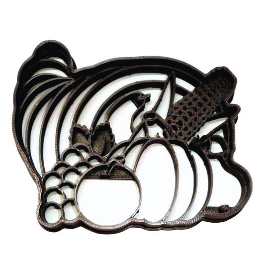 Cornucopia Horn Thanksgiving Fall Season Cookie Cutter USA PR4431