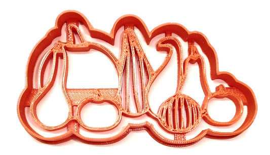 Gourds and Pumpkin Decor Fall Season Cookie Cutter Made In USA PR4443
