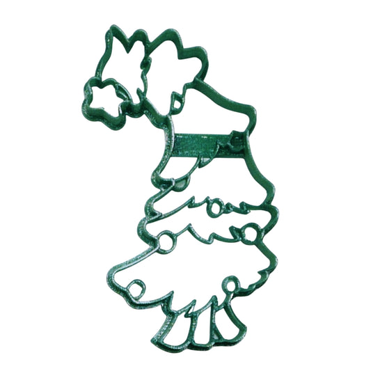 Grinch Whoville Leaning Christmas Tree Detailed Cookie Cutter USA PR4520