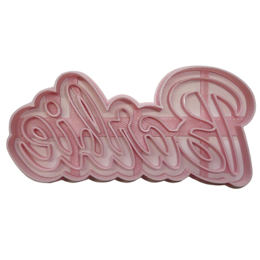 Barbie Word With Edge Outline Movie Theme Cookie Cutter Made In USA PR5078
