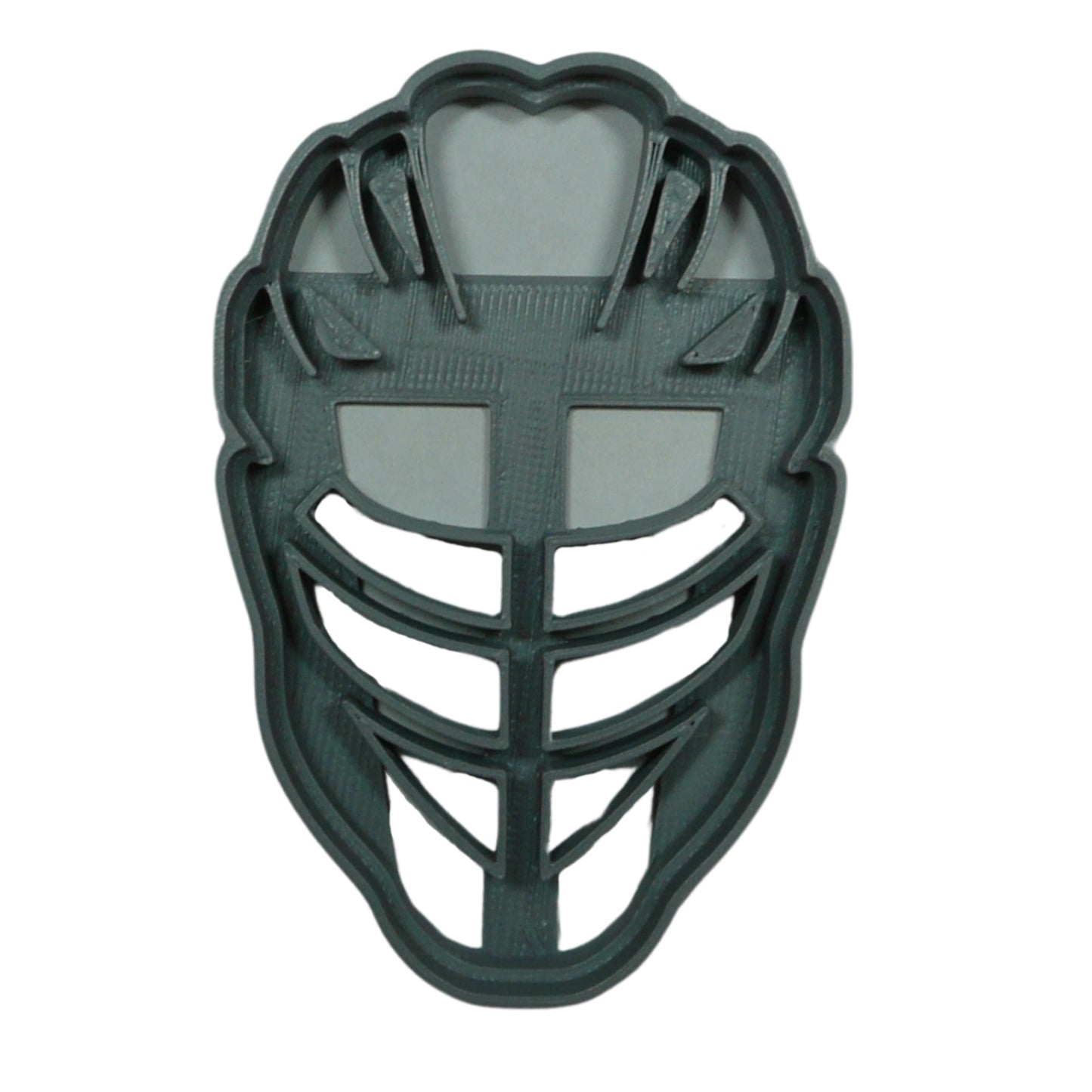 Lacrosse Helmet Front View Sports Cookie Cutter Made In USA PR5383