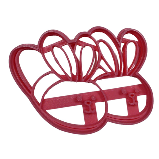 Bunny Slippers Shoes Shape Cookie Cutter Made In USA PR5495